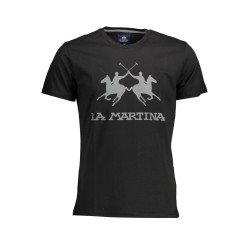LA MARTINA T-SHIRT MANICHE CORTE UOMO NERO
