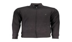 U.S. GRAND POLO FELPA CON ZIP UOMO NERO