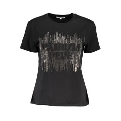 PATRIZIA PEPE T-SHIRT MANICHE CORTE DONNA NERO