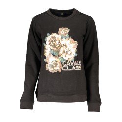 CAVALLI CLASS FELPA SENZA ZIP DONNA NERO