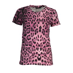 CAVALLI CLASS T-SHIRT MANICHE CORTE DONNA ROSA