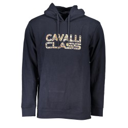 CAVALLI CLASS FELPA SENZA ZIP UOMO BLU
