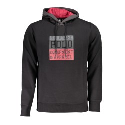U.S. GRAND POLO FELPA SENZA ZIP UOMO NERO
