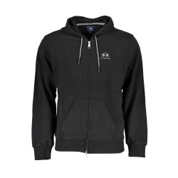 LA MARTINA FELPA CON ZIP UOMO NERO