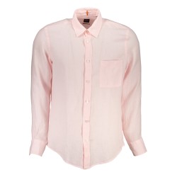 HUGO BOSS CAMICIA MANICHE LUNGHE UOMO ROSA