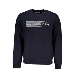 GUESS JEANS FELPA SENZA ZIP UOMO BLU