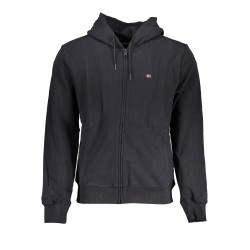 NAPAPIJRI FELPA CON ZIP UOMO NERO