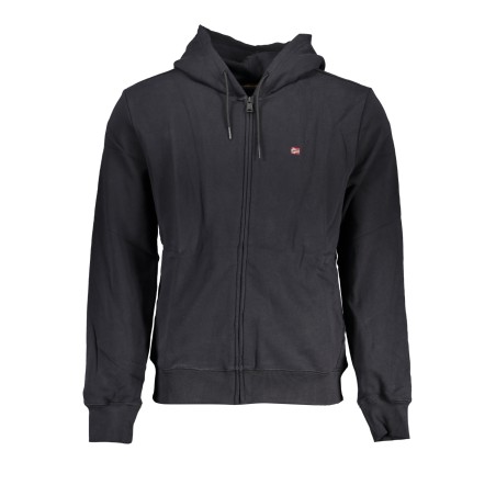NAPAPIJRI FELPA CON ZIP UOMO NERO