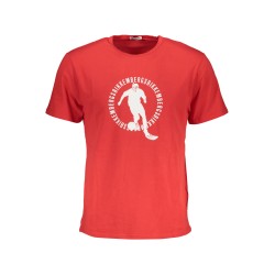 BIKKEMBERGS T-SHIRT MANICHE CORTE UOMO ROSSO
