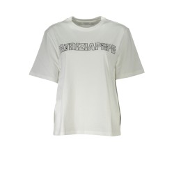 PATRIZIA PEPE T-SHIRT MANICHE CORTE DONNA BIANCO