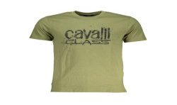 CAVALLI CLASS T-SHIRT MANICHE CORTE UOMO VERDE