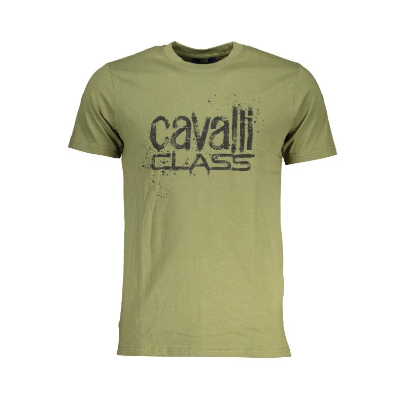 CAVALLI CLASS T-SHIRT MANICHE CORTE UOMO VERDE