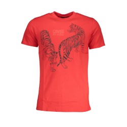 CAVALLI CLASS T-SHIRT MANICHE CORTE UOMO ROSSO