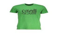 CAVALLI CLASS T-SHIRT MANICHE CORTE UOMO VERDE