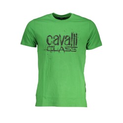 CAVALLI CLASS T-SHIRT MANICHE CORTE UOMO VERDE
