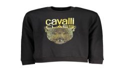 CAVALLI CLASS FELPA SENZA ZIP DONNA NERO