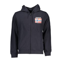 NAPAPIJRI FELPA CON ZIP UOMO BLU