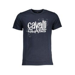 CAVALLI CLASS T-SHIRT MANICHE CORTE UOMO BLU
