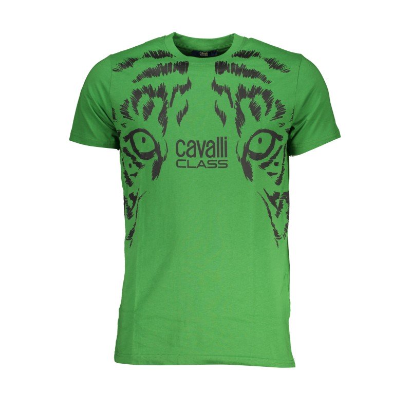 CAVALLI CLASS T-SHIRT MANICHE CORTE UOMO VERDE