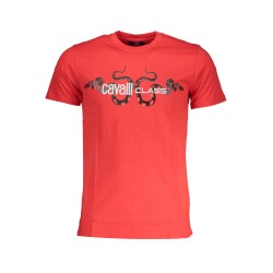 CAVALLI CLASS T-SHIRT MANICHE CORTE UOMO ROSSO