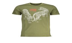 CAVALLI CLASS T-SHIRT MANICHE CORTE UOMO VERDE