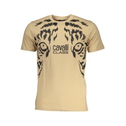 CAVALLI CLASS T-SHIRT MANICHE CORTE UOMO BEIGE