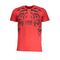 CAVALLI CLASS T-SHIRT MANICHE CORTE UOMO ROSSO
