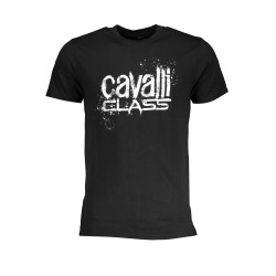 CAVALLI CLASS T-SHIRT MANICHE CORTE UOMO NERO