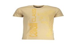 CAVALLI CLASS T-SHIRT MANICHE CORTE UOMO BEIGE