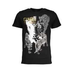 CAVALLI CLASS T-SHIRT MANICHE CORTE UOMO NERO