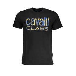 CAVALLI CLASS T-SHIRT MANICHE CORTE UOMO NERO