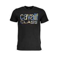 CAVALLI CLASS T-SHIRT MANICHE CORTE UOMO NERO