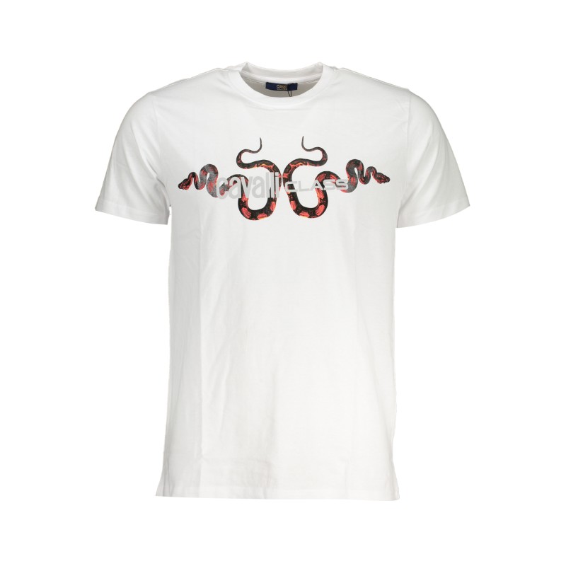 CAVALLI CLASS T-SHIRT MANICHE CORTE UOMO BIANCO