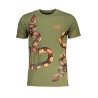 CAVALLI CLASS T-SHIRT MANICHE CORTE UOMO VERDE