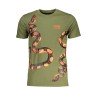 CAVALLI CLASS T-SHIRT MANICHE CORTE UOMO VERDE