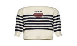 GUESS JEANS MAGLIA BAMBINA BIANCO