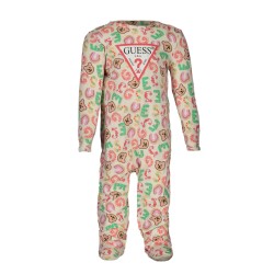 GUESS JEANS T-SHIRT MANICHE LUNGHE BAMBINO BIANCO