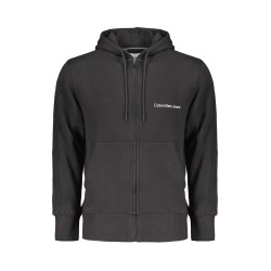 CALVIN KLEIN FELPA CON ZIP UOMO NERO