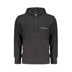CALVIN KLEIN FELPA CON ZIP UOMO NERO