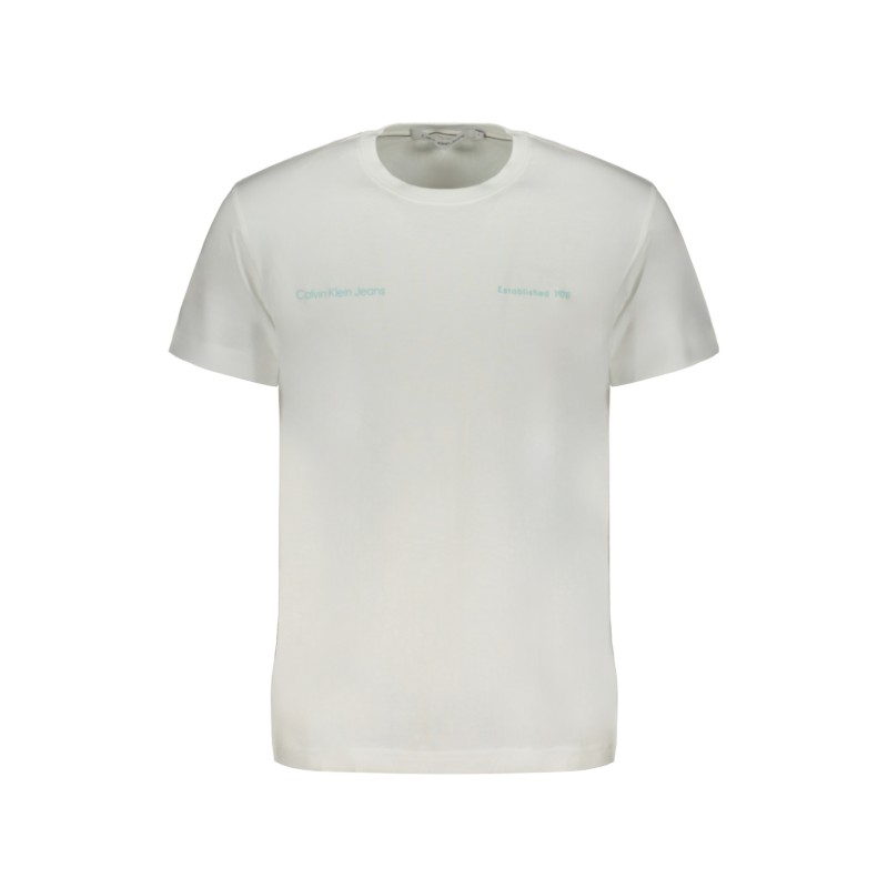 CALVIN KLEIN T-SHIRT MANICHE CORTE UOMO BIANCO