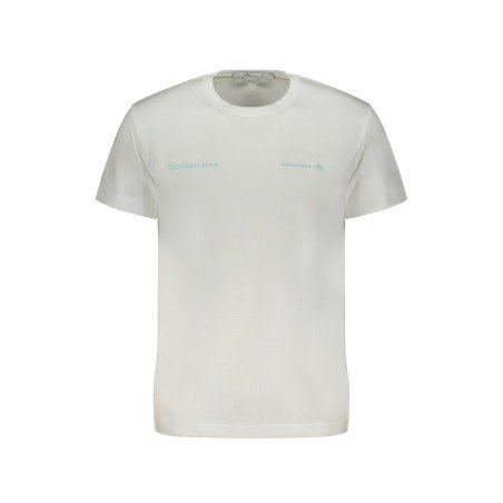 CALVIN KLEIN T-SHIRT MANICHE CORTE UOMO BIANCO