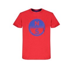 NORTH SAILS T-SHIRT MANICHE CORTE BAMBINO ROSSO