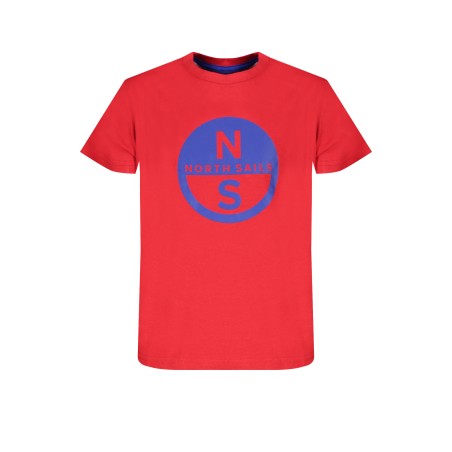 NORTH SAILS T-SHIRT MANICHE CORTE BAMBINO ROSSO