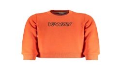 K-WAY FELPA SENZA ZIP BAMBINO ARANCIO