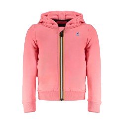 K-WAY FELPA CON ZIP BAMBINA ROSA