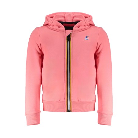 K-WAY FELPA CON ZIP BAMBINA ROSA