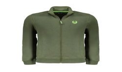 GIAN MARCO VENTURI FELPA CON ZIP UOMO VERDE