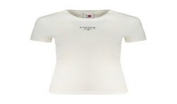 TOMMY HILFIGER T-SHIRT MANICHE CORTE DONNA BIANCO