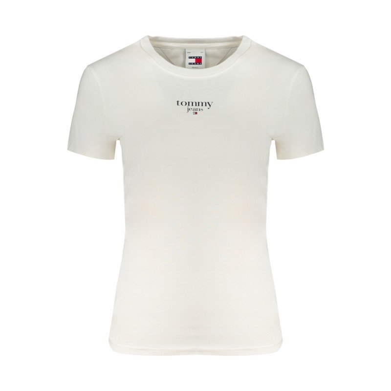 TOMMY HILFIGER T-SHIRT MANICHE CORTE DONNA BIANCO