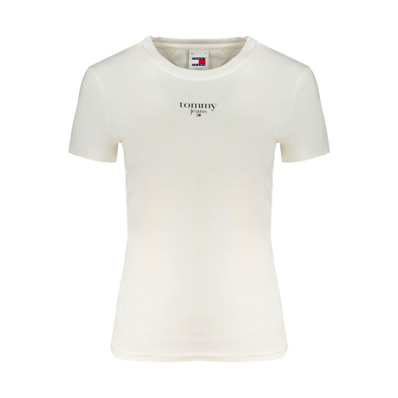 TOMMY HILFIGER T-SHIRT MANICHE CORTE DONNA BIANCO